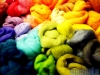 Colorful Unspun Wool